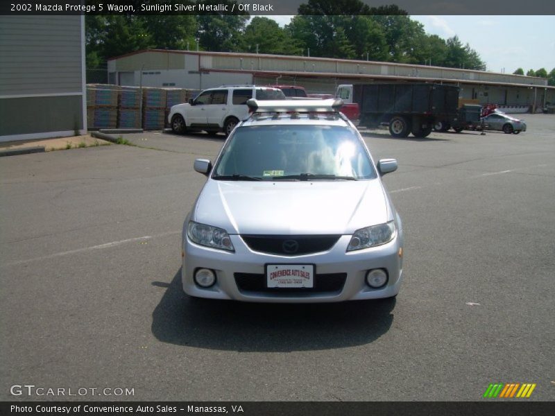 Sunlight Silver Metallic / Off Black 2002 Mazda Protege 5 Wagon
