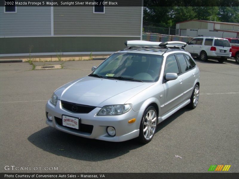 Sunlight Silver Metallic / Off Black 2002 Mazda Protege 5 Wagon