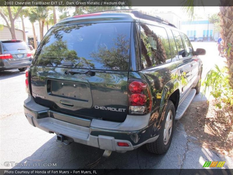 Dark Green Metallic / Medium Oak 2003 Chevrolet TrailBlazer EXT LT