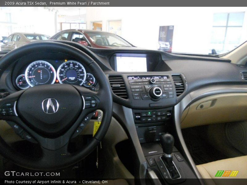 Premium White Pearl / Parchment 2009 Acura TSX Sedan