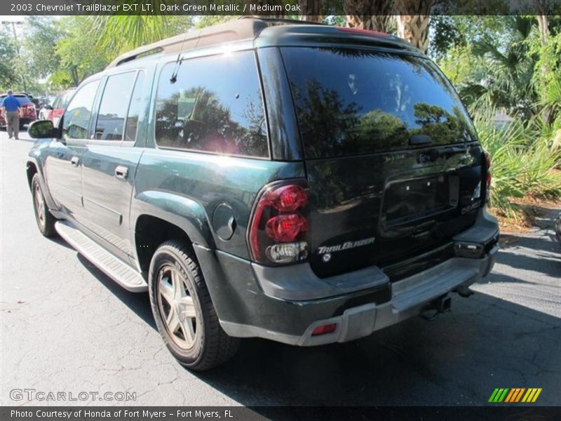 Dark Green Metallic / Medium Oak 2003 Chevrolet TrailBlazer EXT LT