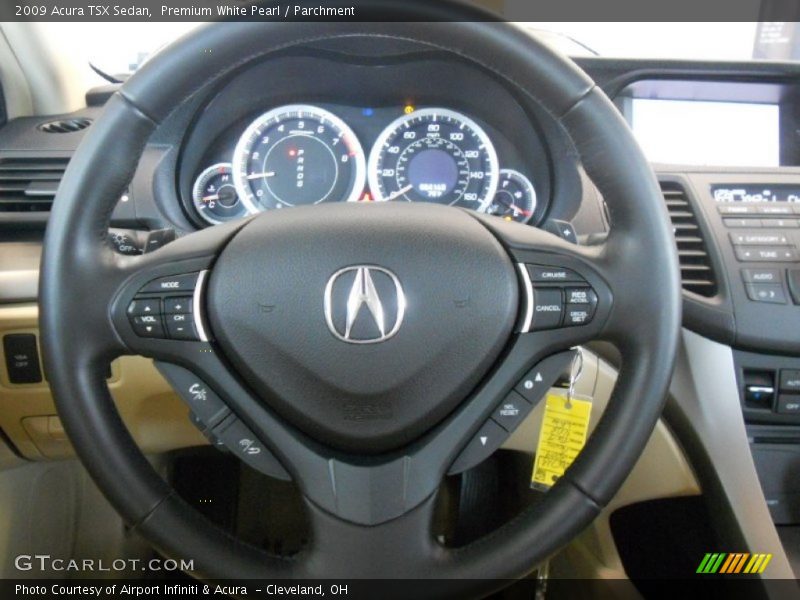 Premium White Pearl / Parchment 2009 Acura TSX Sedan