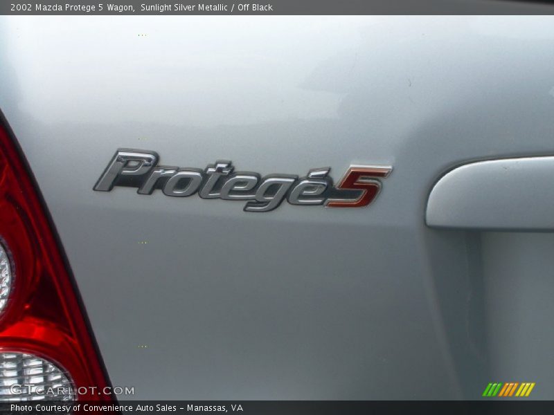 Sunlight Silver Metallic / Off Black 2002 Mazda Protege 5 Wagon