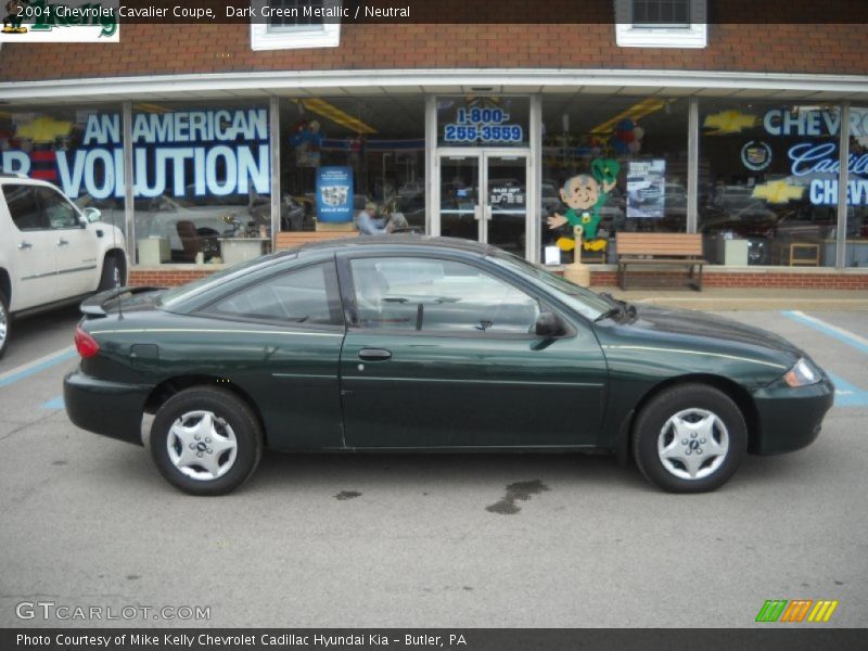 Dark Green Metallic / Neutral 2004 Chevrolet Cavalier Coupe