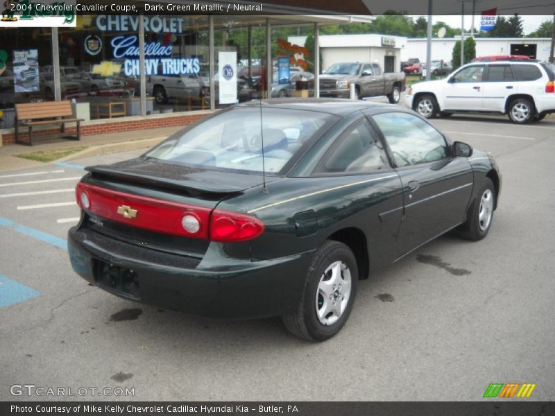 Dark Green Metallic / Neutral 2004 Chevrolet Cavalier Coupe