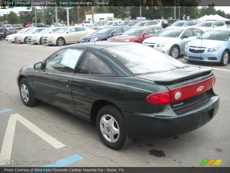 Dark Green Metallic / Neutral 2004 Chevrolet Cavalier Coupe