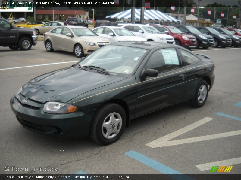 Dark Green Metallic / Neutral 2004 Chevrolet Cavalier Coupe