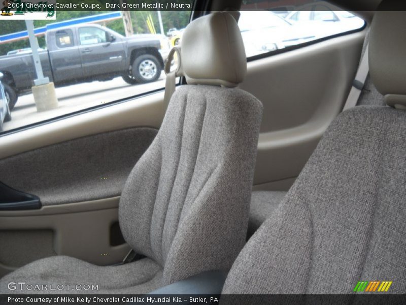 Dark Green Metallic / Neutral 2004 Chevrolet Cavalier Coupe