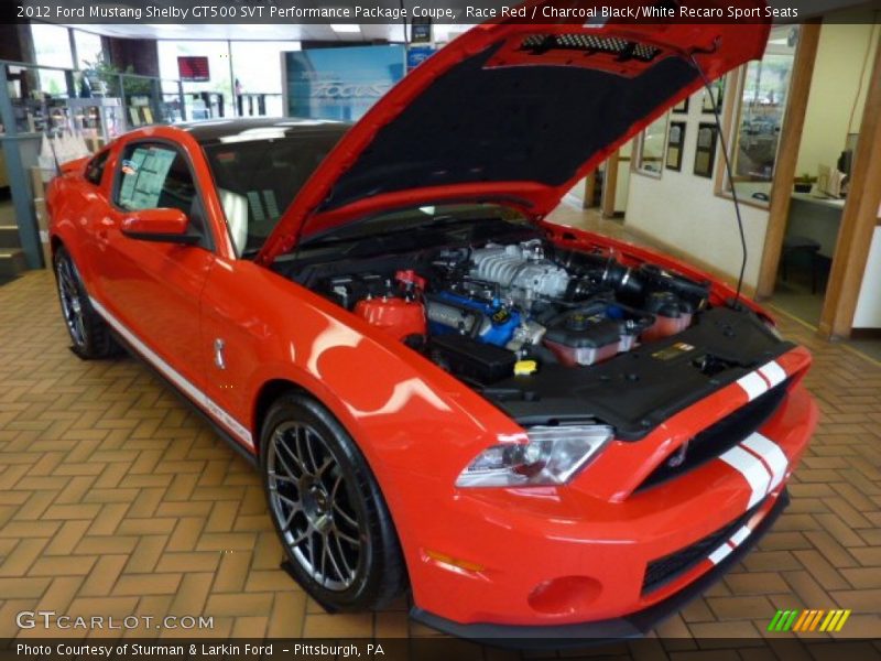 Front 3/4 View of 2012 Mustang Shelby GT500 SVT Performance Package Coupe