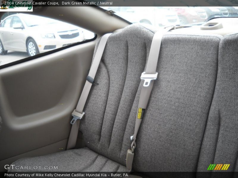 Dark Green Metallic / Neutral 2004 Chevrolet Cavalier Coupe