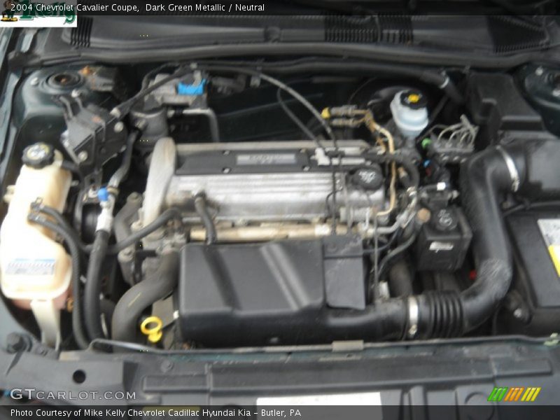 Dark Green Metallic / Neutral 2004 Chevrolet Cavalier Coupe