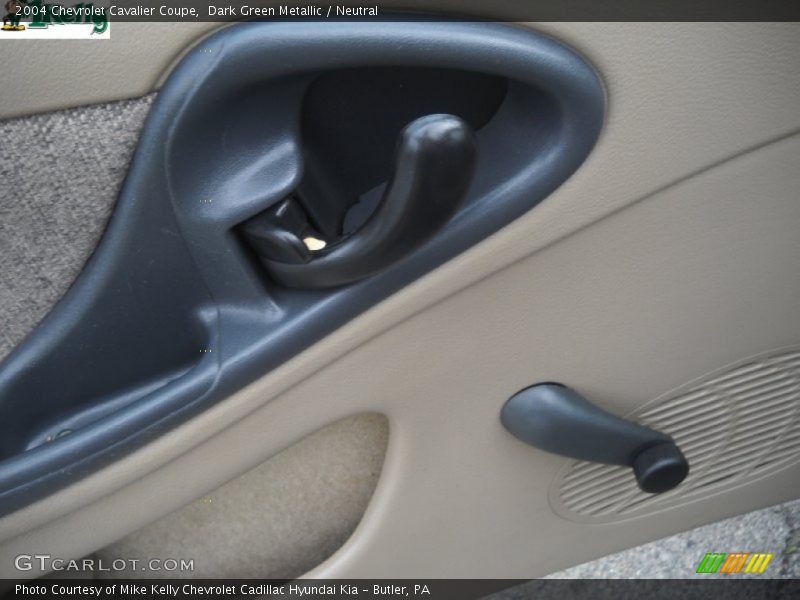 Dark Green Metallic / Neutral 2004 Chevrolet Cavalier Coupe