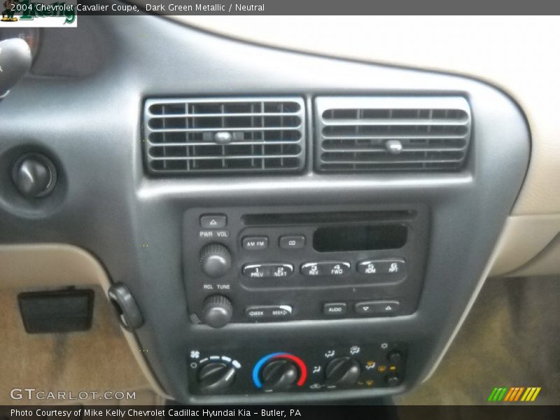 Dark Green Metallic / Neutral 2004 Chevrolet Cavalier Coupe