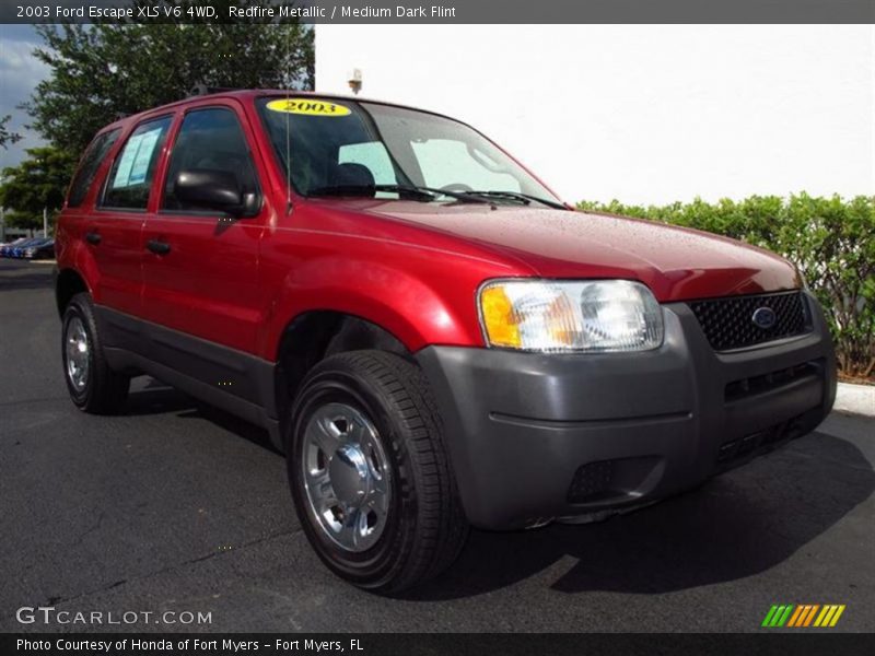 Redfire Metallic / Medium Dark Flint 2003 Ford Escape XLS V6 4WD