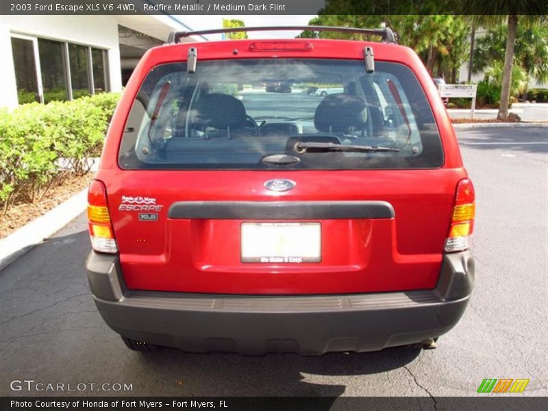 Redfire Metallic / Medium Dark Flint 2003 Ford Escape XLS V6 4WD