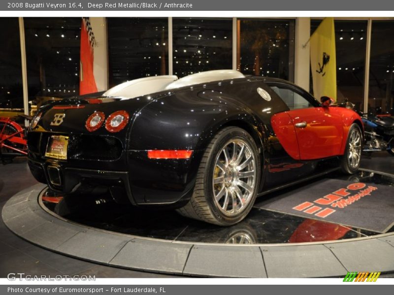 Deep Red Metallic/Black / Anthracite 2008 Bugatti Veyron 16.4