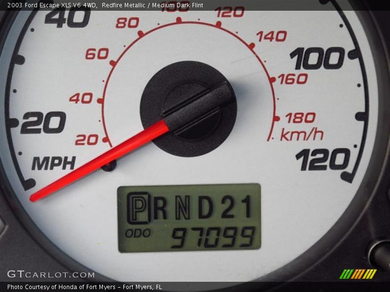 Redfire Metallic / Medium Dark Flint 2003 Ford Escape XLS V6 4WD