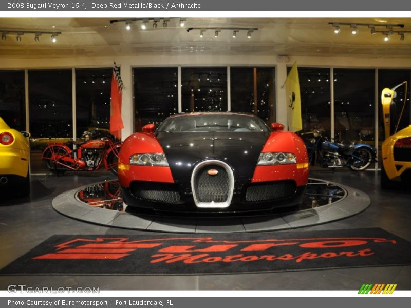 Deep Red Metallic/Black / Anthracite 2008 Bugatti Veyron 16.4