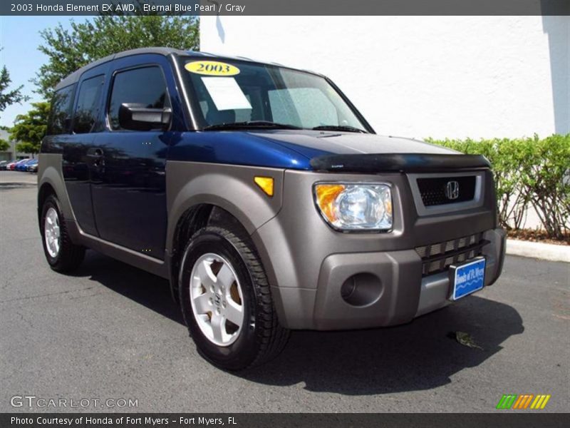 Eternal Blue Pearl / Gray 2003 Honda Element EX AWD