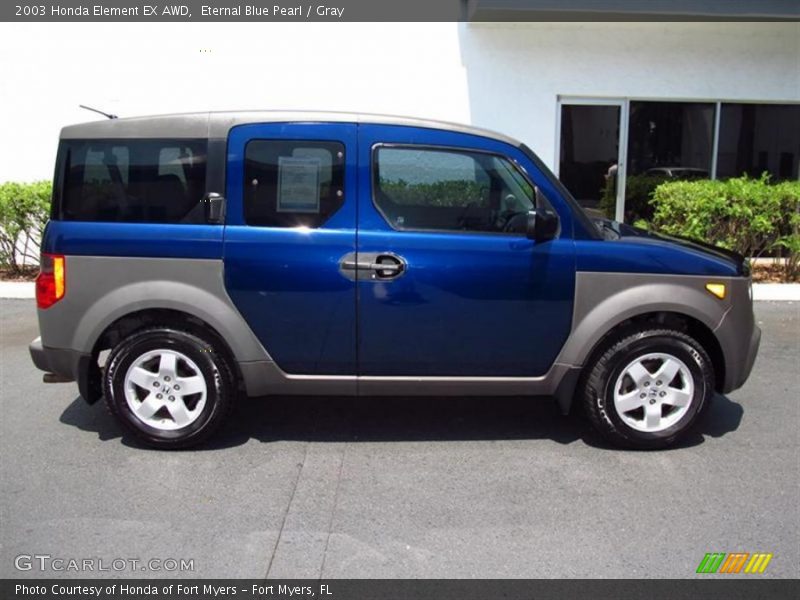 Eternal Blue Pearl / Gray 2003 Honda Element EX AWD