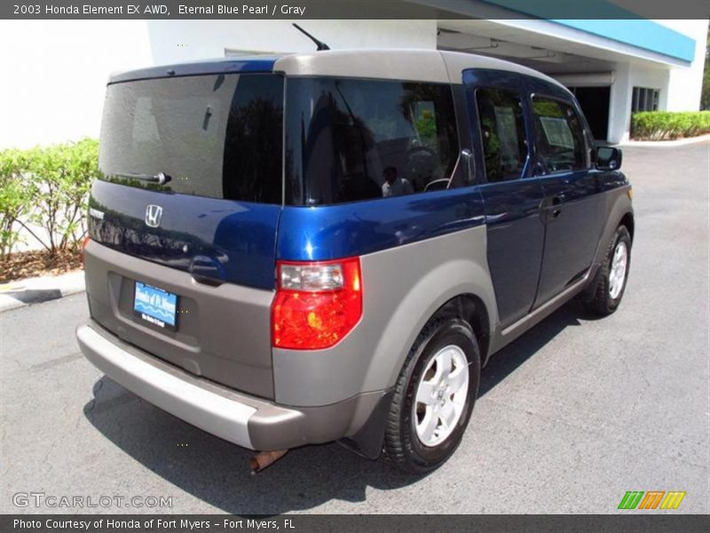 Eternal Blue Pearl / Gray 2003 Honda Element EX AWD