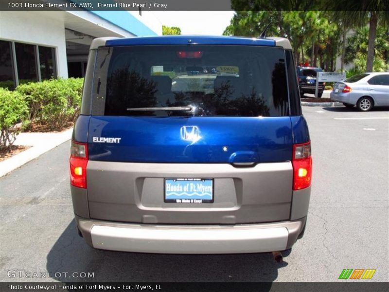 Eternal Blue Pearl / Gray 2003 Honda Element EX AWD