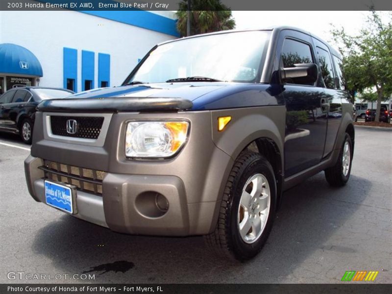 Eternal Blue Pearl / Gray 2003 Honda Element EX AWD