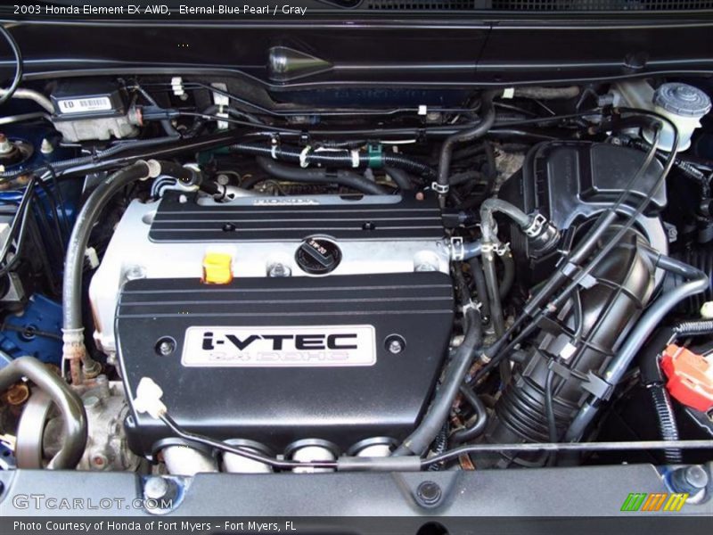 Eternal Blue Pearl / Gray 2003 Honda Element EX AWD