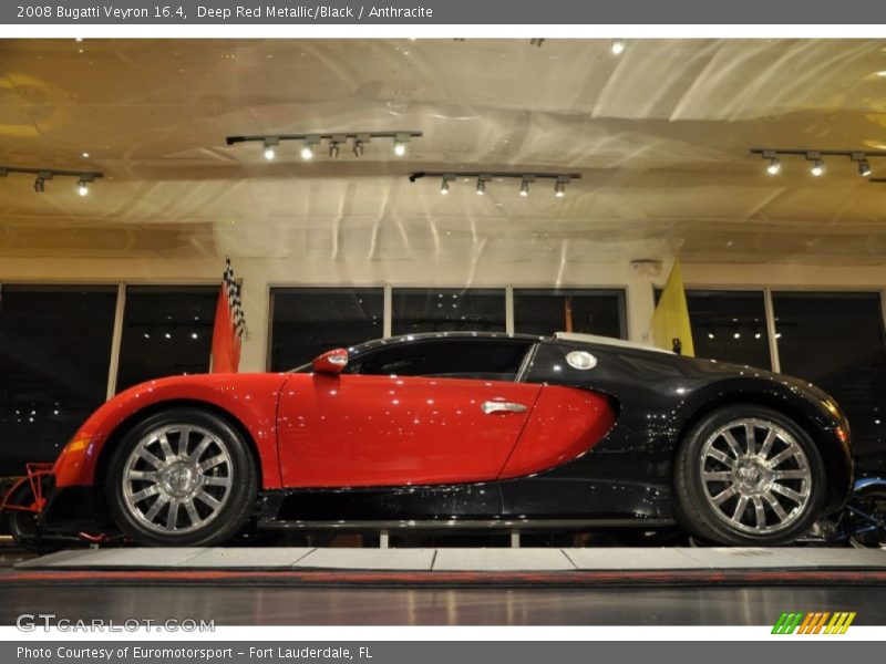 Deep Red Metallic/Black / Anthracite 2008 Bugatti Veyron 16.4