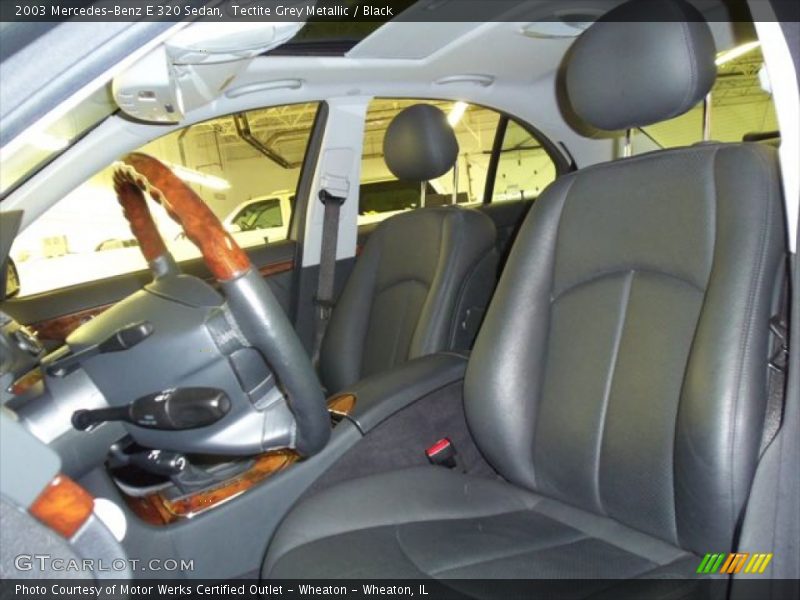 Tectite Grey Metallic / Black 2003 Mercedes-Benz E 320 Sedan