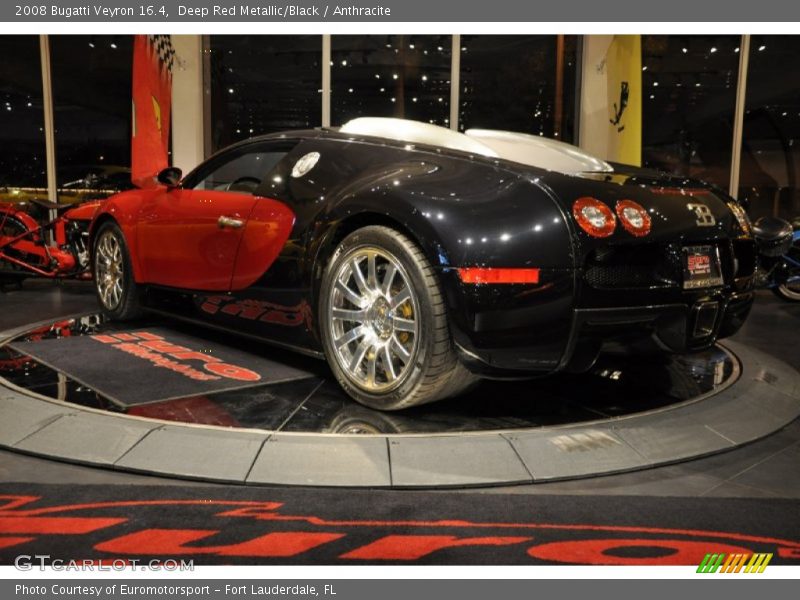 Deep Red Metallic/Black / Anthracite 2008 Bugatti Veyron 16.4