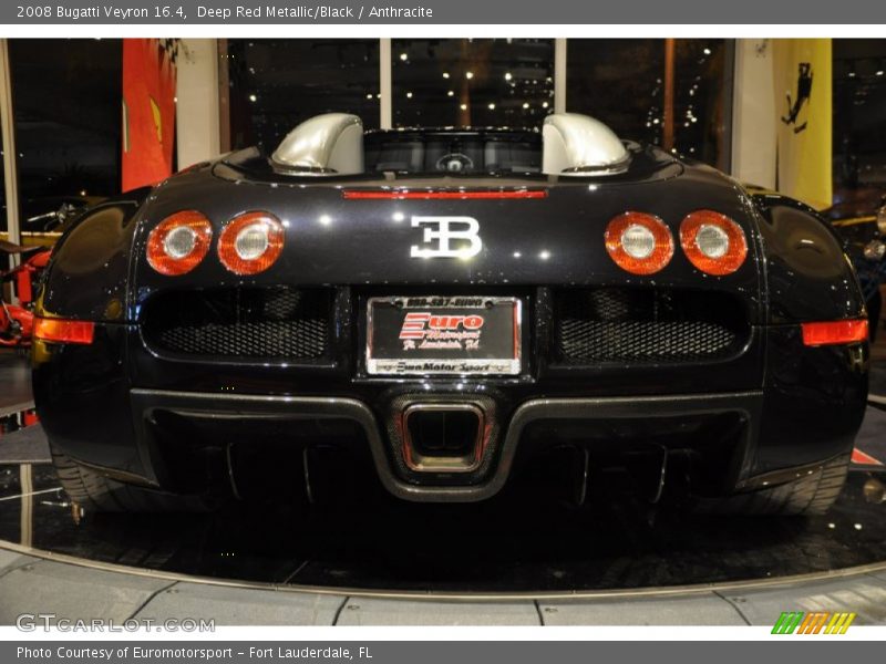 Deep Red Metallic/Black / Anthracite 2008 Bugatti Veyron 16.4