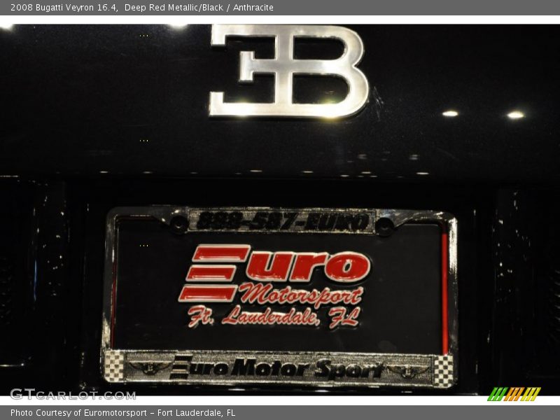 Deep Red Metallic/Black / Anthracite 2008 Bugatti Veyron 16.4