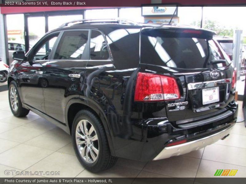 Ebony Black / Black 2012 Kia Sorento SX V6