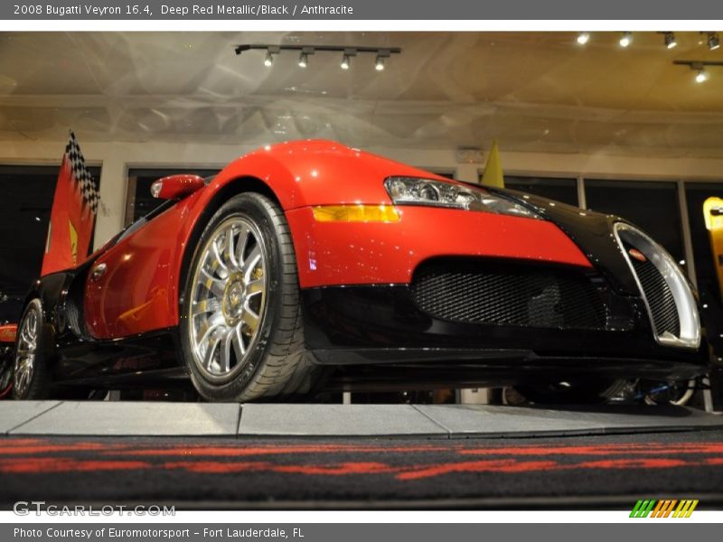 Deep Red Metallic/Black / Anthracite 2008 Bugatti Veyron 16.4