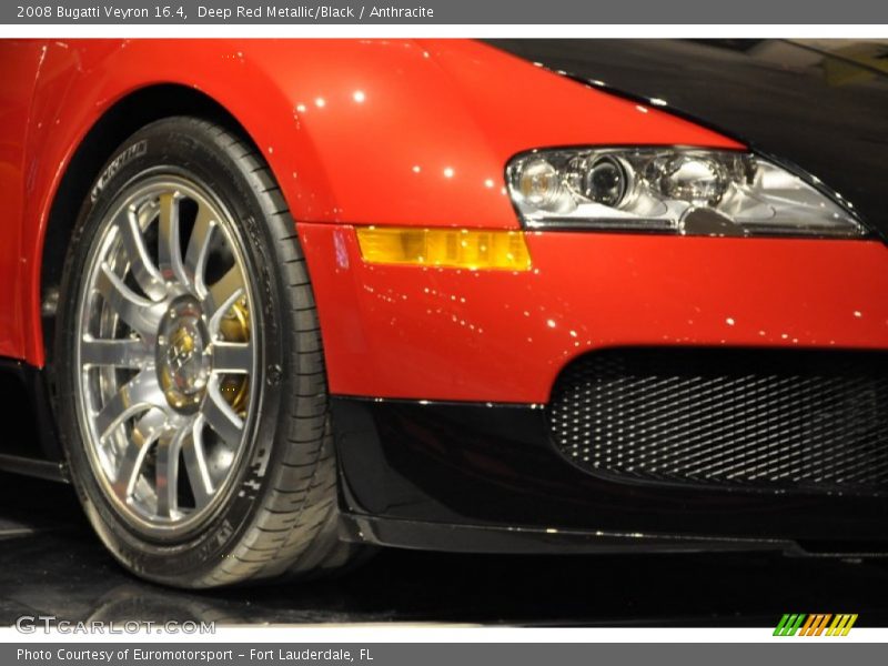 Deep Red Metallic/Black / Anthracite 2008 Bugatti Veyron 16.4