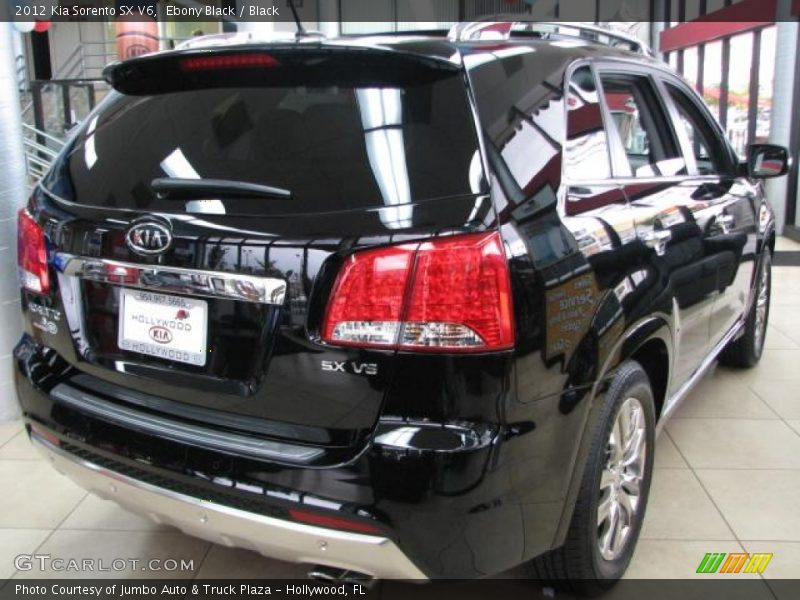 Ebony Black / Black 2012 Kia Sorento SX V6