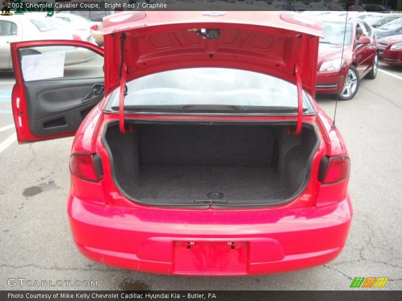 Bright Red / Graphite 2002 Chevrolet Cavalier Coupe