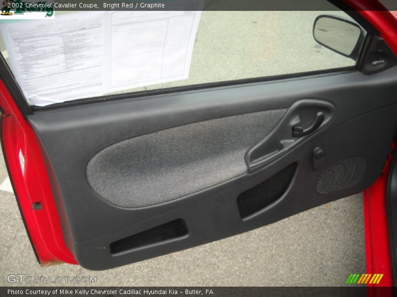 Bright Red / Graphite 2002 Chevrolet Cavalier Coupe