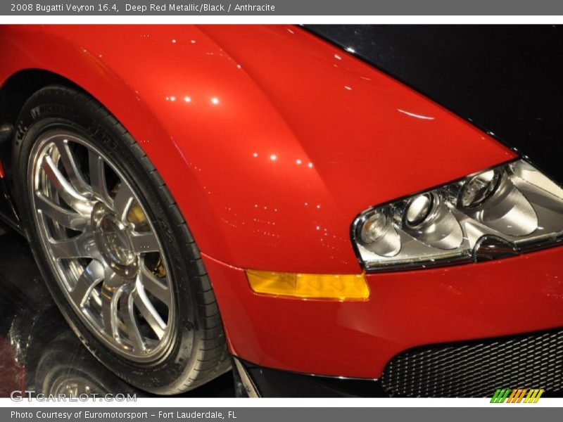 Deep Red Metallic/Black / Anthracite 2008 Bugatti Veyron 16.4