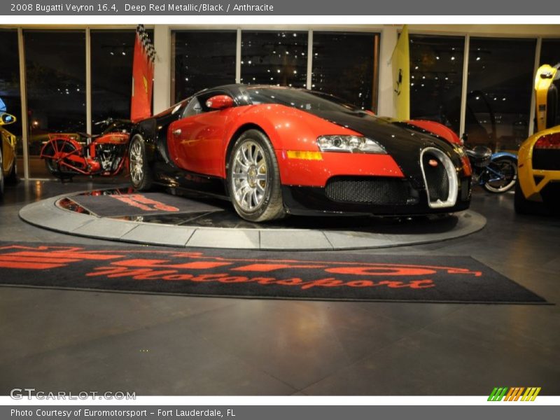 Deep Red Metallic/Black / Anthracite 2008 Bugatti Veyron 16.4