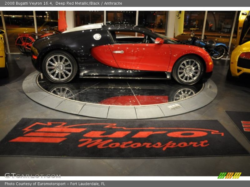 Deep Red Metallic/Black / Anthracite 2008 Bugatti Veyron 16.4