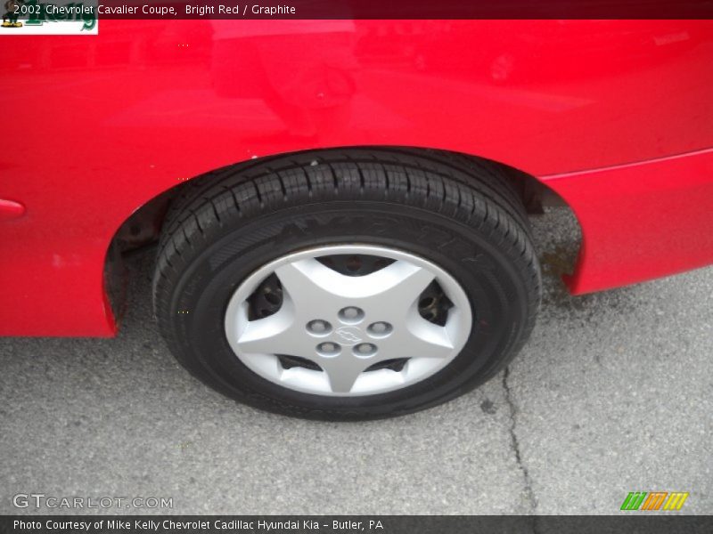 Bright Red / Graphite 2002 Chevrolet Cavalier Coupe