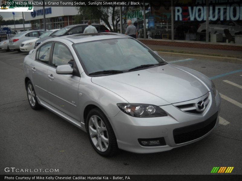 Sunlight Silver Metallic / Black 2007 Mazda MAZDA3 s Grand Touring Sedan