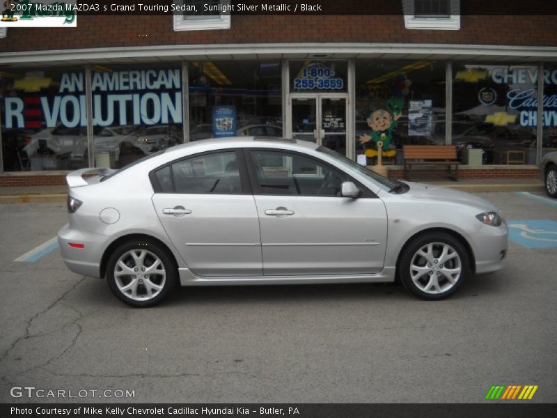 Sunlight Silver Metallic / Black 2007 Mazda MAZDA3 s Grand Touring Sedan