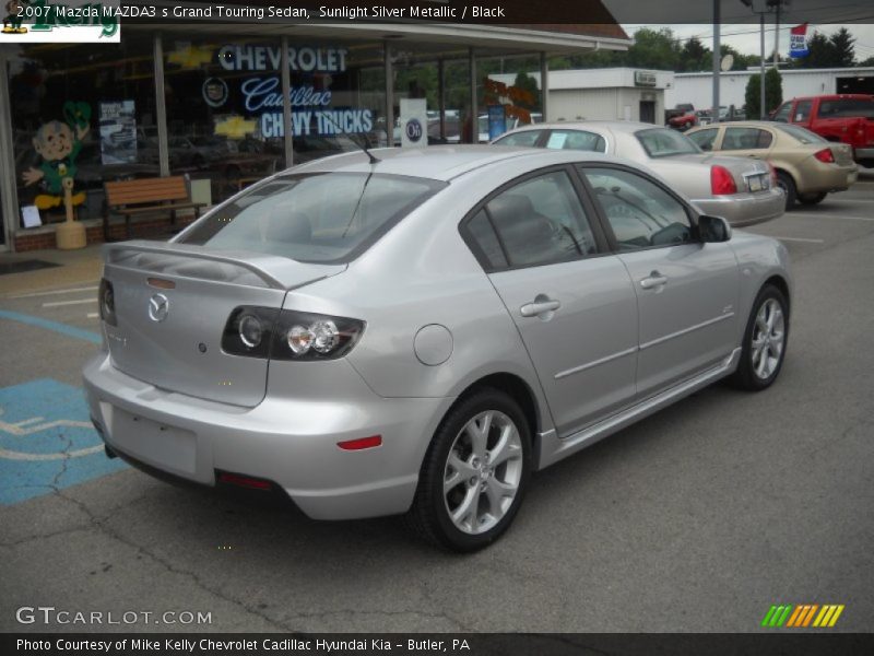 Sunlight Silver Metallic / Black 2007 Mazda MAZDA3 s Grand Touring Sedan