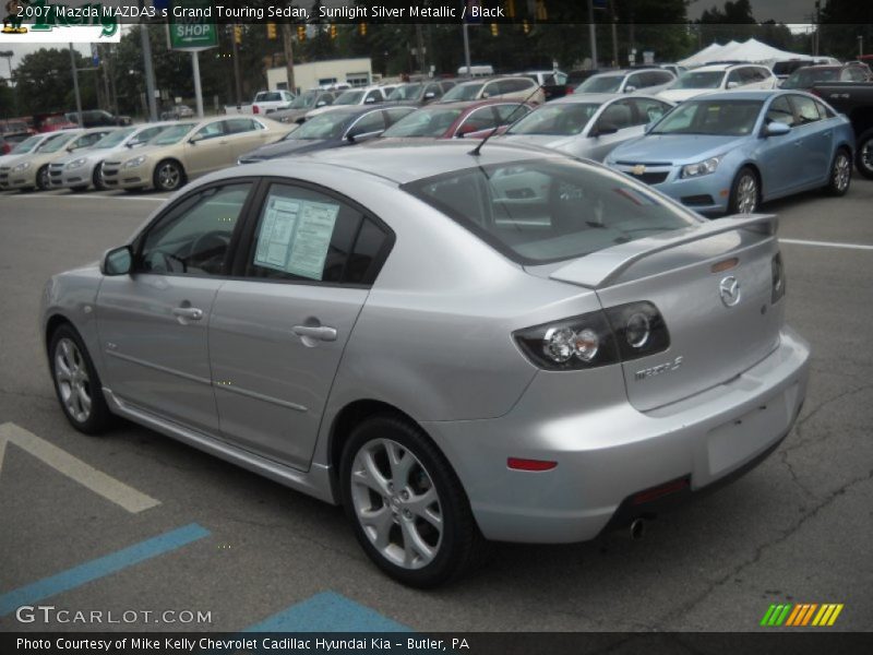 Sunlight Silver Metallic / Black 2007 Mazda MAZDA3 s Grand Touring Sedan