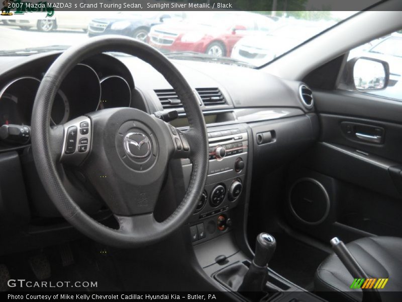 Sunlight Silver Metallic / Black 2007 Mazda MAZDA3 s Grand Touring Sedan