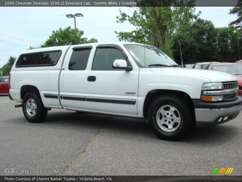 Summit White / Graphite 2000 Chevrolet Silverado 1500 LS Extended Cab