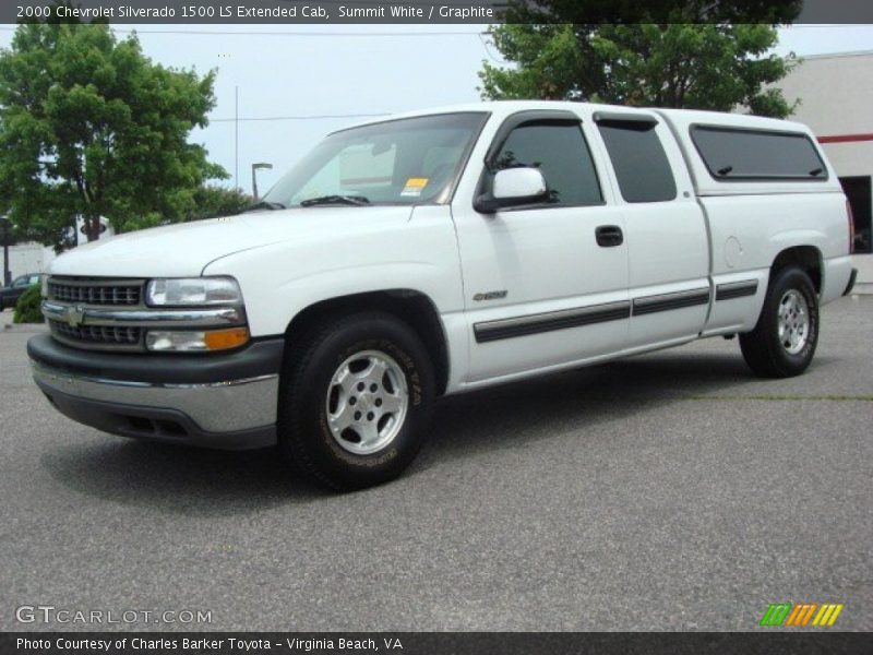 Summit White / Graphite 2000 Chevrolet Silverado 1500 LS Extended Cab